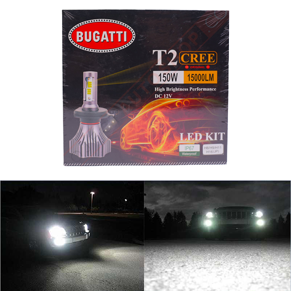Bugatti Universal LED 150W Car Headlight H4