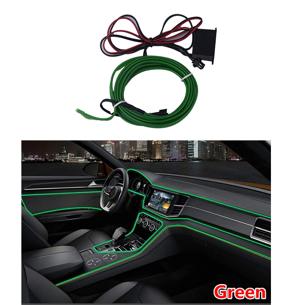 Universal Green EL Wire Light For All Car Models