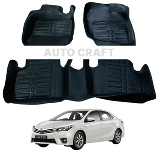 Toyota Corolla 5D Floor Mats | 3 Pcs | Model 2014-2022 | Corolla Best Floor Mats | Corolla 5D Floor
