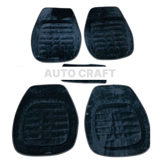 Universal 5D Velvet Floor Mats | 5 Pcs