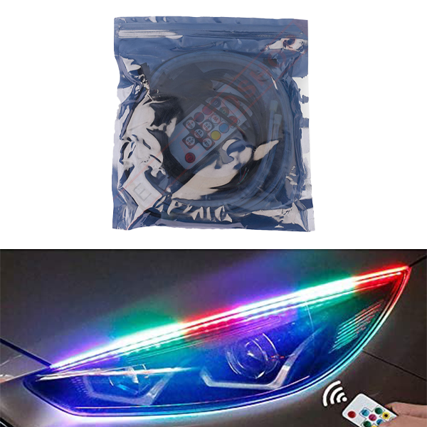 Universal Headlight Eyebrow LED RGB Remote Light