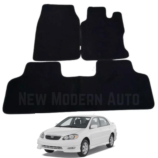 Toyota Corolla Carpet Floor Mats | 3 Pcs | Model 2003-2008 | Corolla Floor Mats