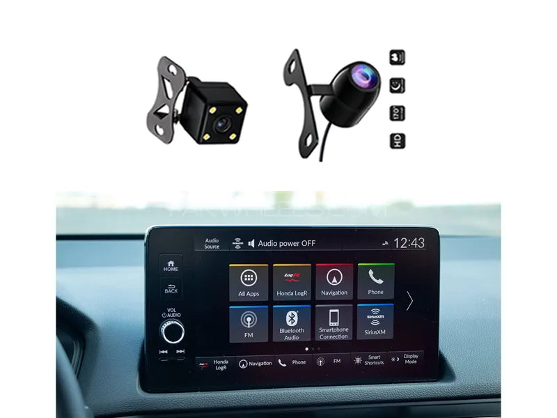 Honda Civic 2006-2012 Tesla Style Android Screen Panel With Free 2 Cameras IPS Display 1-16 GB