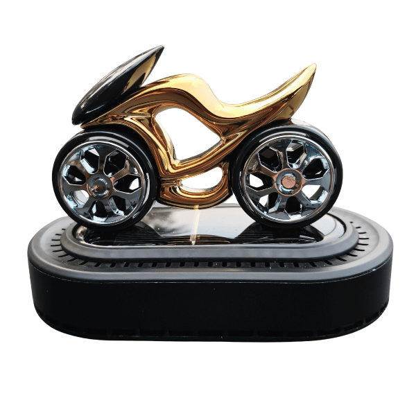 Car Dashboard Solar Air Freshener Motorcycle with Refill Perfume