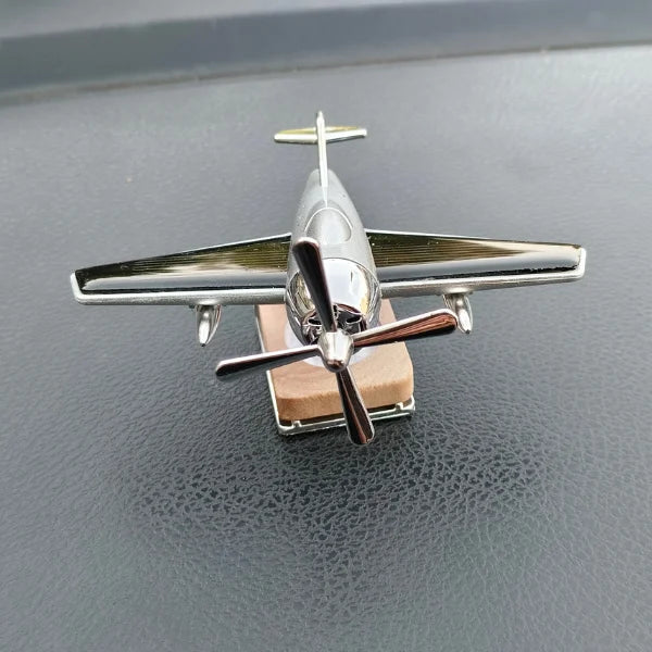 Car Dashboard Solar Air Freshener Aeroplane with Refill Perfume