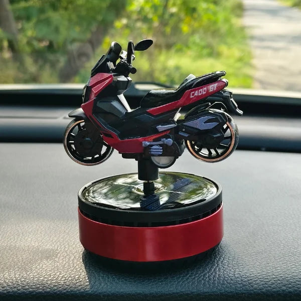 Car Dashboard Solar Air Freshener Scooty with Refill Perfume