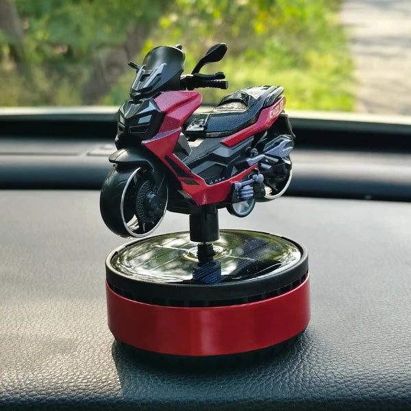 Car Dashboard Solar Air Freshener Scooty with Refill Perfume