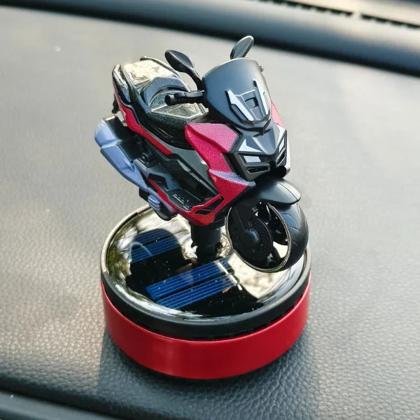 Car Dashboard Solar Air Freshener Scooty with Refill Perfume