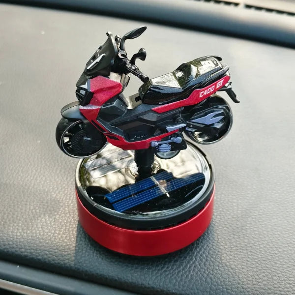 Car Dashboard Solar Air Freshener Scooty with Refill Perfume