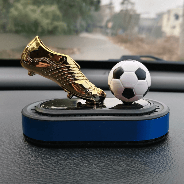 Car Dashboard Solar Air Freshener Soccer with Refill Perfume