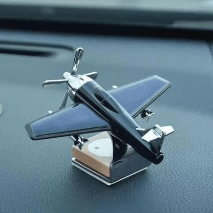 Car Dashboard Solar Air Freshener Aeroplane with Refill Perfume