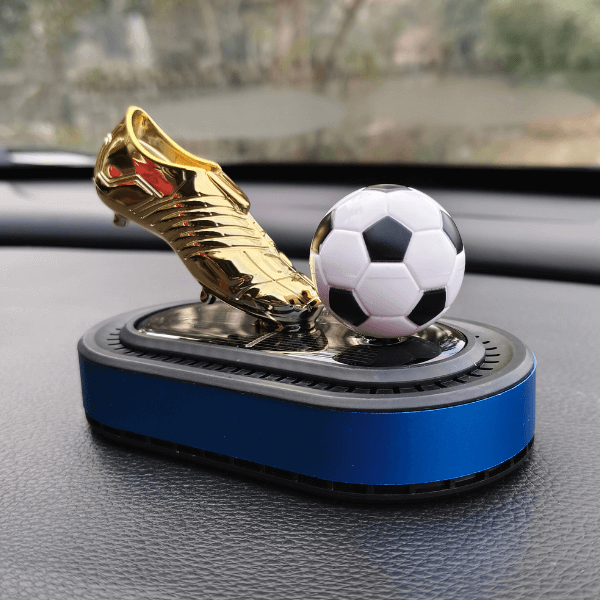 Car Dashboard Solar Air Freshener Soccer with Refill Perfume