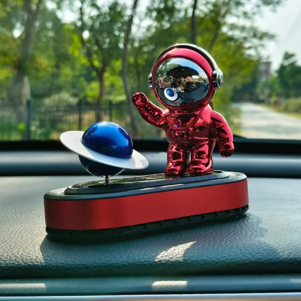 Car Dashboard Solar Air Freshener Astronaut with Refill Perfume