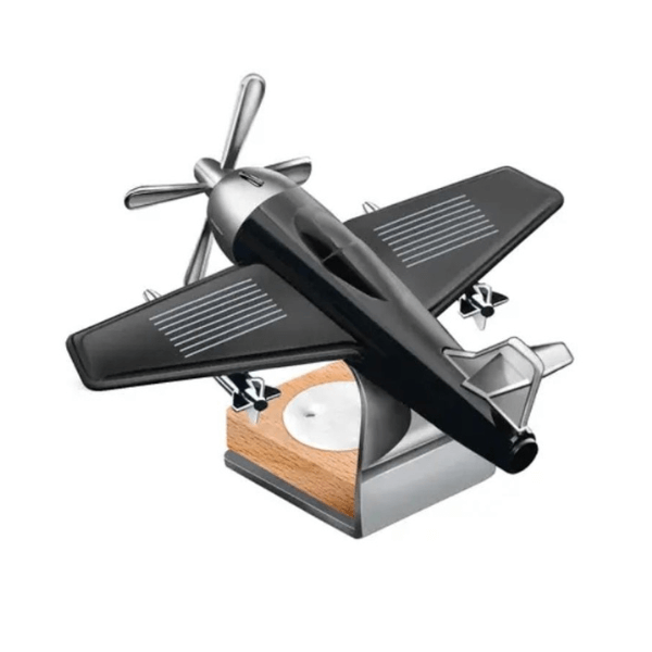 Car Dashboard Solar Air Freshener Aeroplane with Refill Perfume