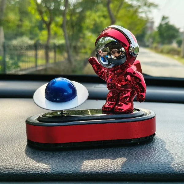 Car Dashboard Solar Air Freshener Astronaut with Refill Perfume