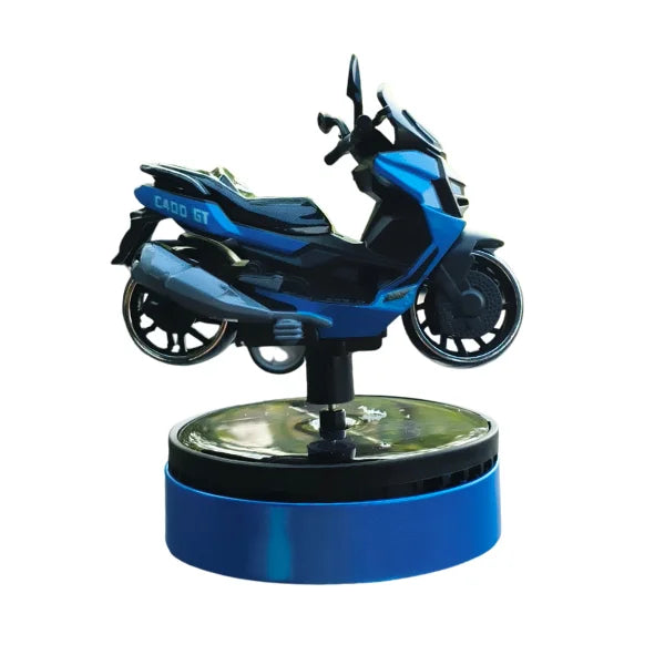 Car Dashboard Solar Air Freshener Scooty with Refill Perfume