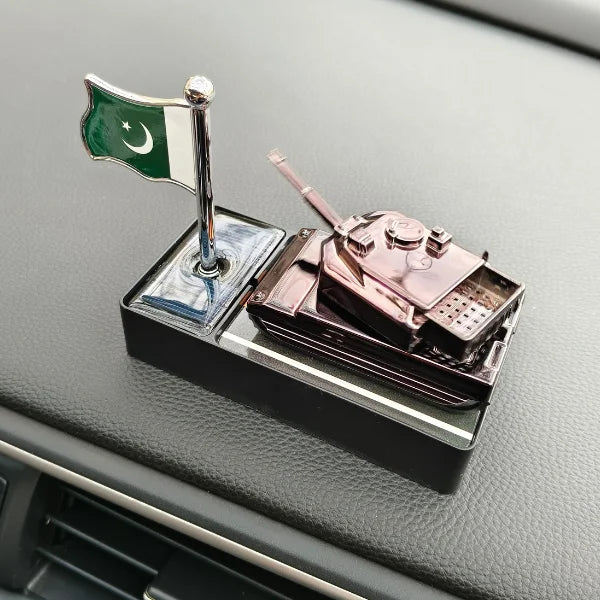 Car Dashboard Solar Air Freshener Tank with Refill Perfume