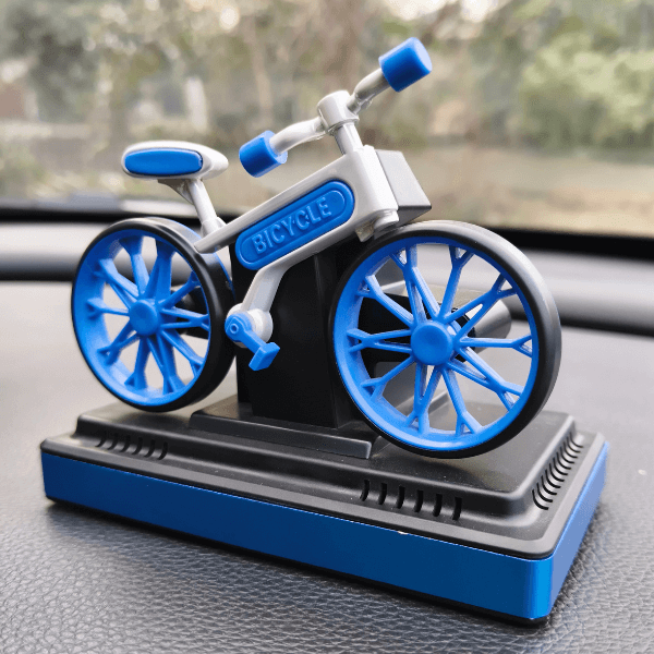 Car Dashboard Solar Air Freshener Cycle with Refill Perfume