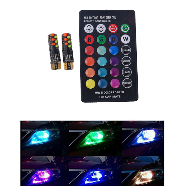 Universal 10 SMD RGB Parking LED Remote Light