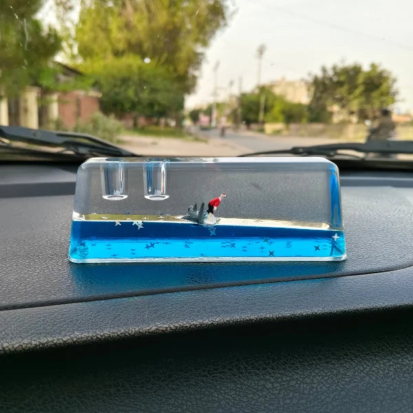 Car Dashboard Decoration Glass Ocean