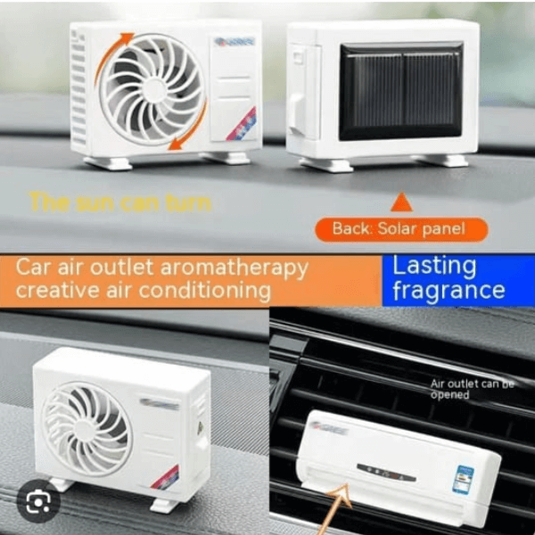 Solar Car Air Freshener Mini Air Conditioner