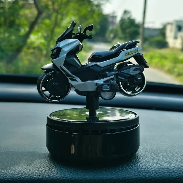 Car Dashboard Solar Air Freshener Scooty with Refill Perfume