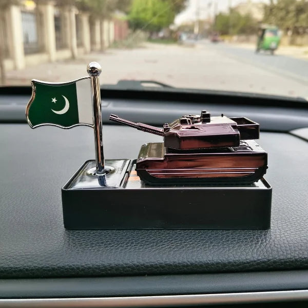 Car Dashboard Solar Air Freshener Tank with Refill Perfume