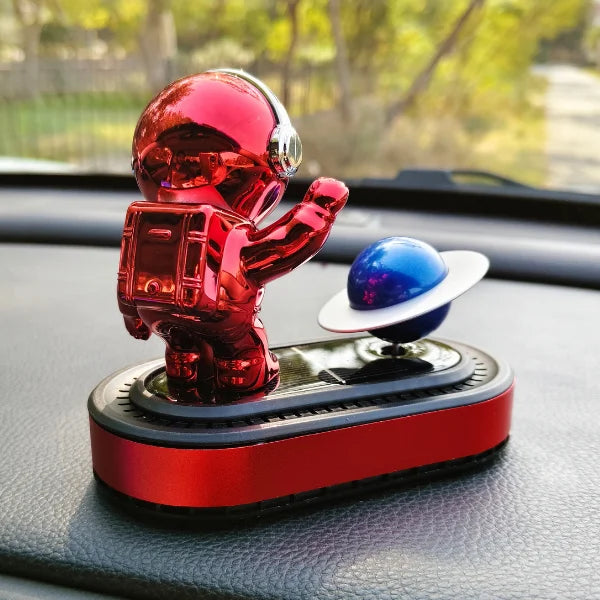 Car Dashboard Solar Air Freshener Astronaut with Refill Perfume