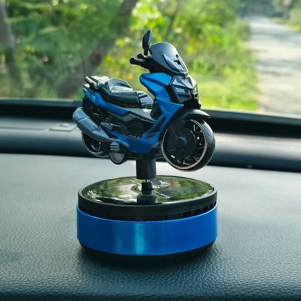 Car Dashboard Solar Air Freshener Scooty with Refill Perfume