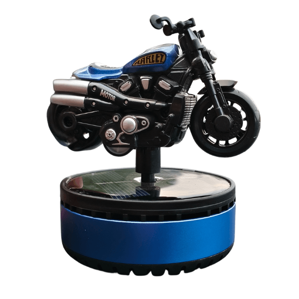 Car Dashboard Solar Air Freshener Harley Bike with Refill Perfume