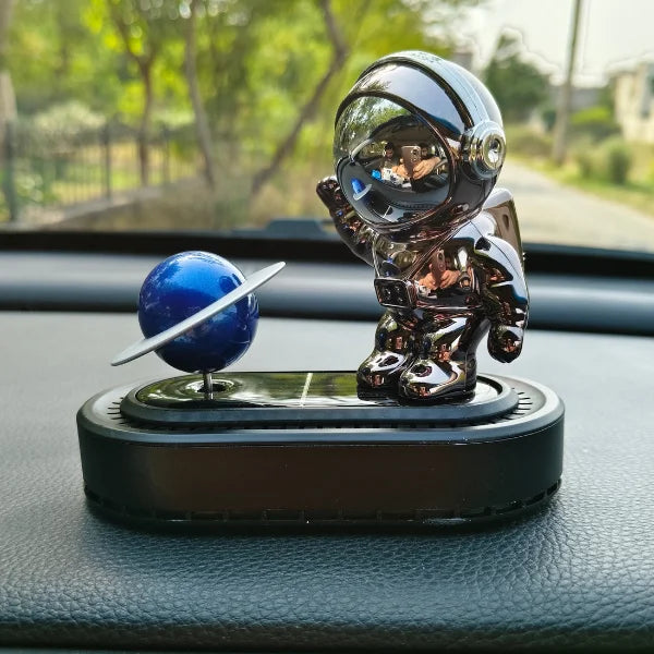 Car Dashboard Solar Air Freshener Astronaut with Refill Perfume