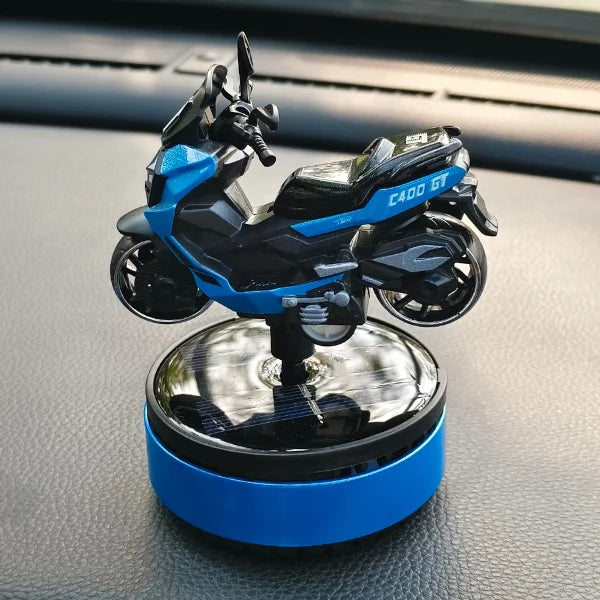 Car Dashboard Solar Air Freshener Scooty with Refill Perfume