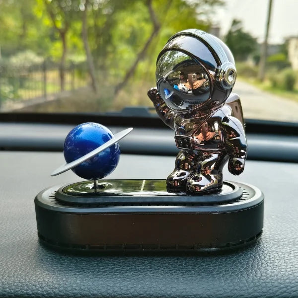 Car Dashboard Solar Air Freshener Astronaut with Refill Perfume