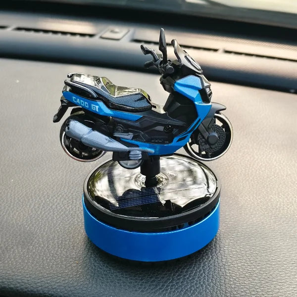 Car Dashboard Solar Air Freshener Scooty with Refill Perfume