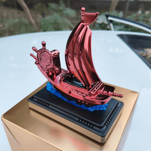 Car Dashboard Solar Air Freshener Ship with Refill Perfume