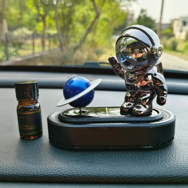 Car Dashboard Solar Air Freshener Astronaut with Refill Perfume