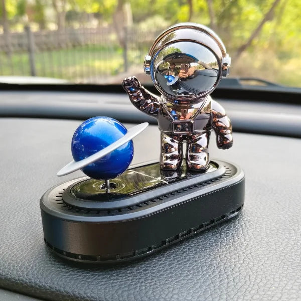 Car Dashboard Solar Air Freshener Astronaut with Refill Perfume
