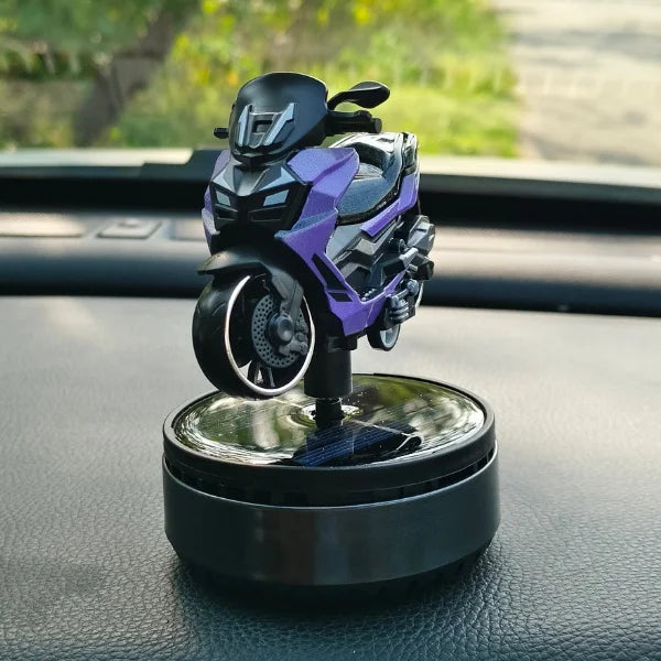 Car Dashboard Solar Air Freshener Scooty with Refill Perfume