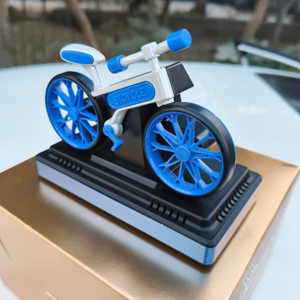 Car Dashboard Solar Air Freshener Cycle with Refill Perfume