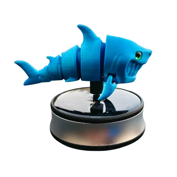 Car Dashboard Solar Air Freshener Shark with Refill Perfume