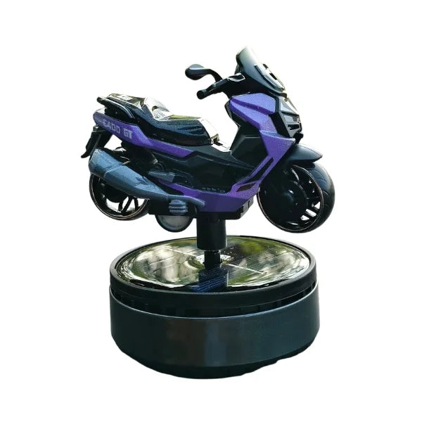 Car Dashboard Solar Air Freshener Scooty with Refill Perfume