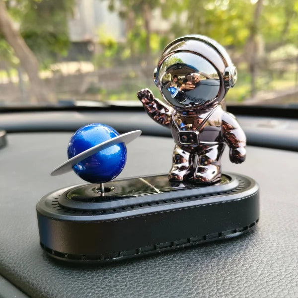 Car Dashboard Solar Air Freshener Astronaut with Refill Perfume