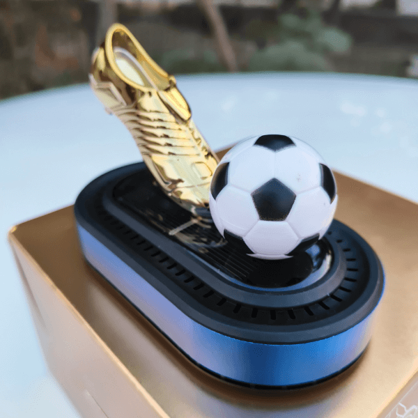 Car Dashboard Solar Air Freshener Soccer with Refill Perfume