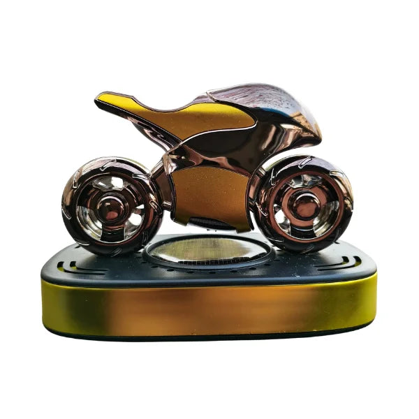 Car Dashboard Solar Air Freshener Heavy Bike with Refill Perfume