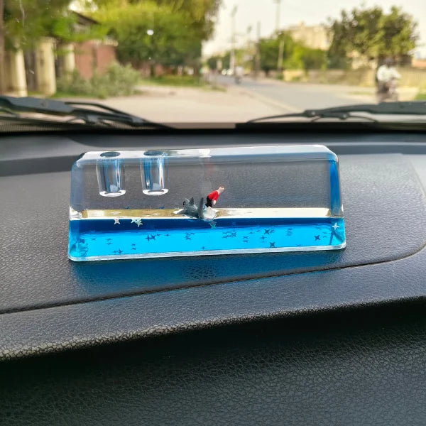 Car Dashboard Decoration Glass Ocean