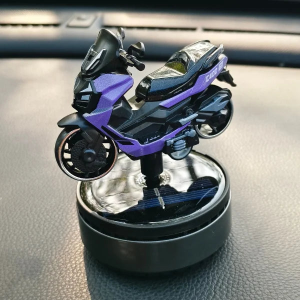 Car Dashboard Solar Air Freshener Scooty with Refill Perfume