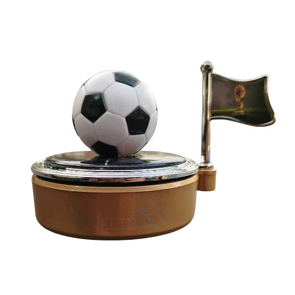 Car Dashboard Solar Air Freshener Football with Refill Perfume