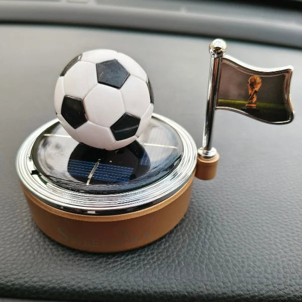 Car Dashboard Solar Air Freshener Football with Refill Perfume