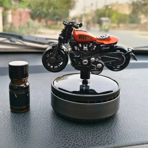 Car Dashboard Solar Air Freshener Harley Davidson with Refill Perfume