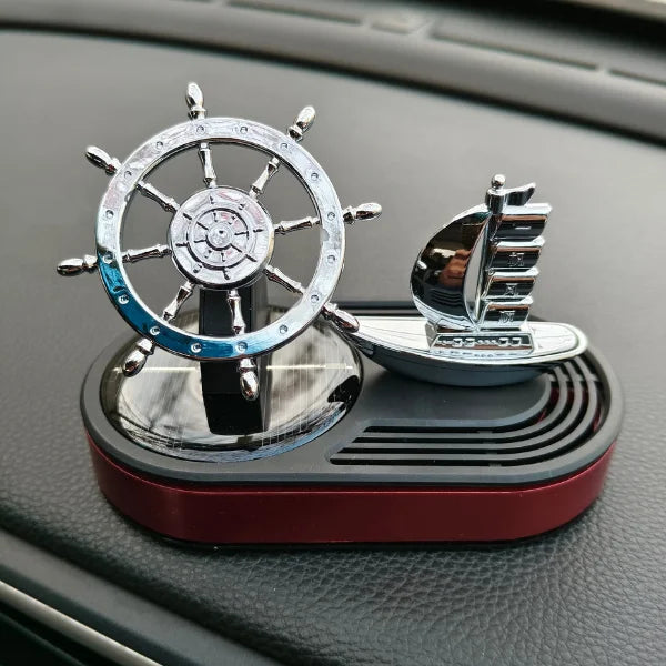Car Dashboard Solar Air Freshener Ship with Refill Perfume